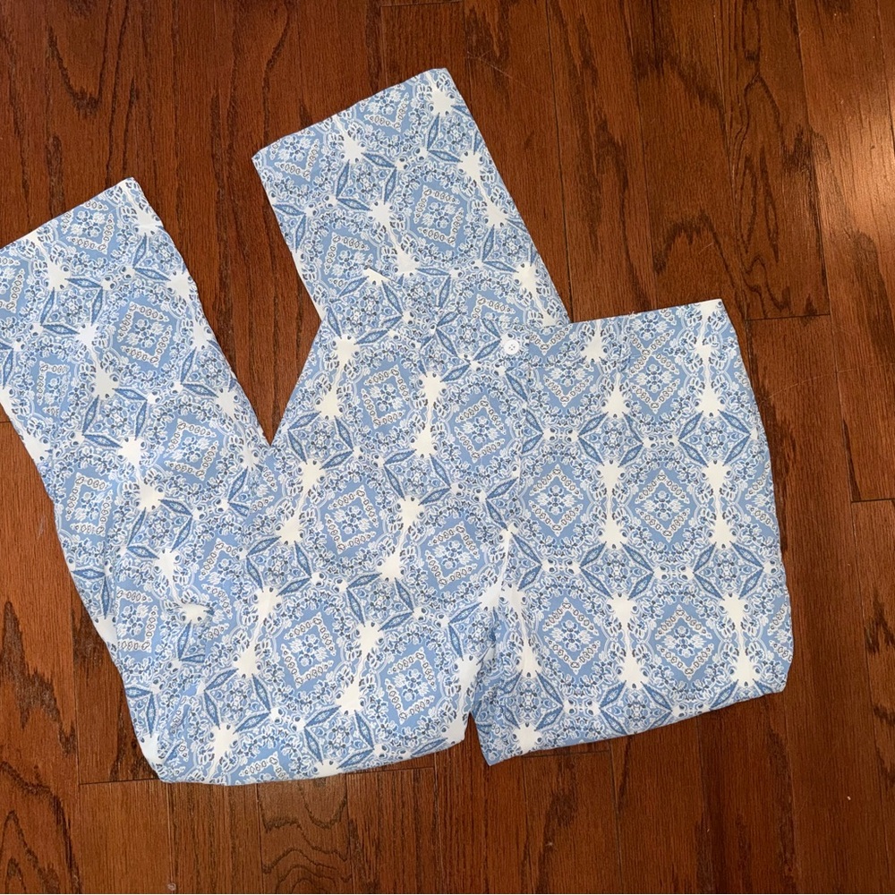 NWOT Light Blue Pattern Flowy Pants